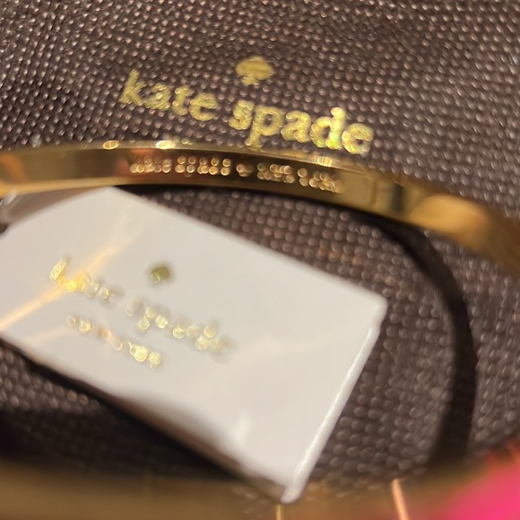 kate spade hot pink & gold idiom bangle NWT - Picture 4 of 4